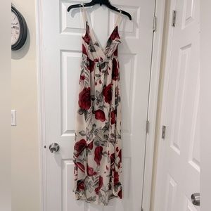 Long Floral Privy Dress Small